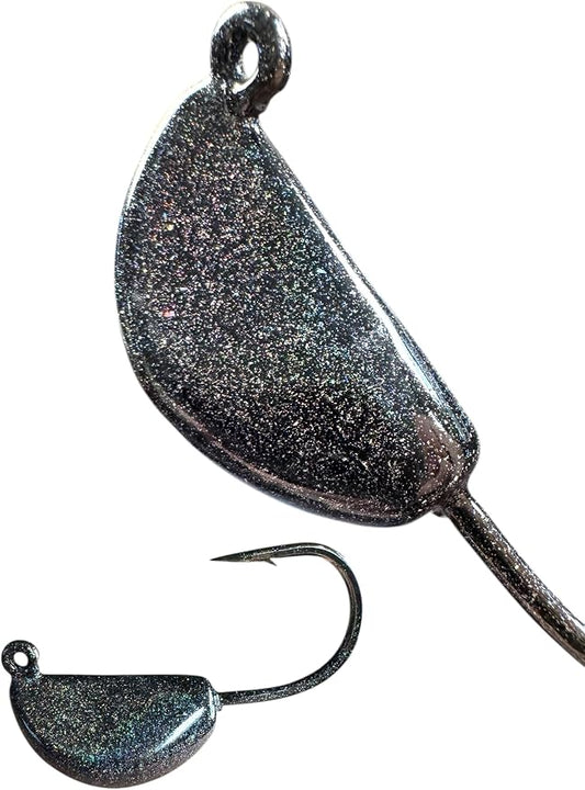 Sheepshead Jig, 2~5 Pack, Standup Style Jig, Saltwater Fishing Jig, Powder Coat Finish Made in The USA with 2X Hook, 1/2oz, 3/4oz, 1oz Sizes