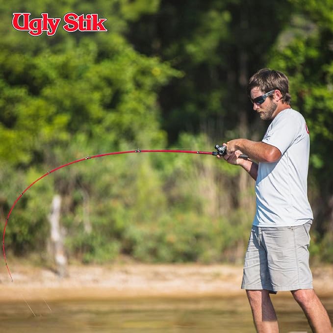 Ugly Stik Carbon Low Profile Baitcast Reel and Fishing Rod Combo