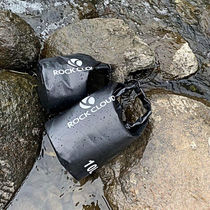 ROCK CLOUD Dry Bag Waterproof 30L Dry Sack for Kayaking Rafting Boating Beach Surfing Swimming Canoe Camping Hiking Fishing Ski, Orange