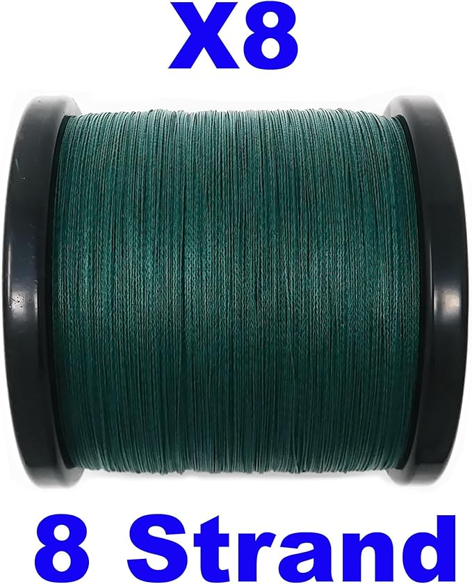 Reaction Tackle Braided Fishing Line - Pro Grade Power Performance for Saltwater or Freshwater Fish - Colored Fishing Line Braid for Extra Visibility