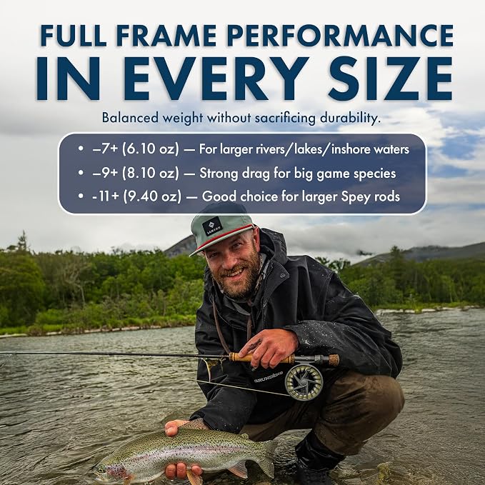 Lamson Remix S-Series Fly Reel 3-Pack (1 Reel & 2 spools with Carrying case) CNC machined Frame, Sealed Drag, 3/4/5/6/7/8/9/10 Weights
