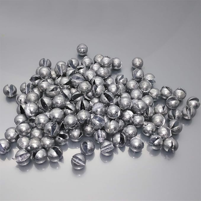 Removable Split-Shot,500Pcs Lead Sinking Split Shots Fishing Sinkers,Fishing Weights Sinkers