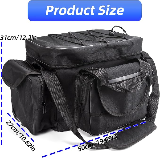 Tackle Bag- Saltwater or Freshwater Fishing Tackle Bags- Suitable for 3700/3600/3500 Tackle Box Organizer- Portable Fishing Gear Bag