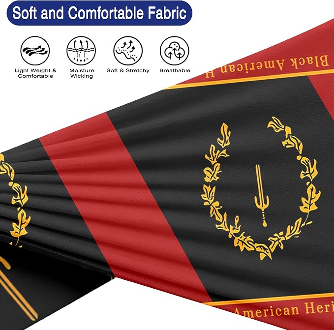 Flag Headbands for Men Women, Moisture Wicking Sweatband Breathable Sports Headwrap, Non-Slip Stretchy Fitness Hair Band