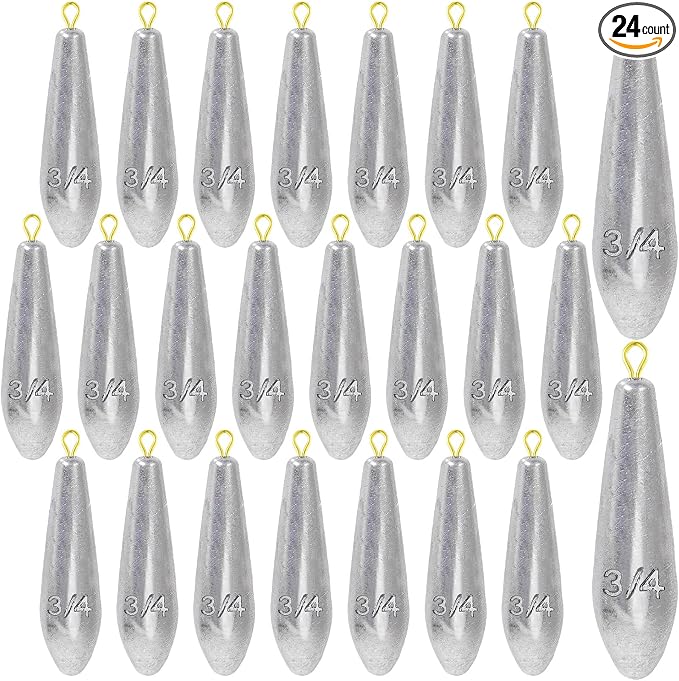 Landhoow Drop Shot Fishing Sinker Weights Kit Freshwater Catfishing Fishing Sinker Bass Casting Removable Line Saltwater Streamlined Snap Weight for Trolling Surf Tackle