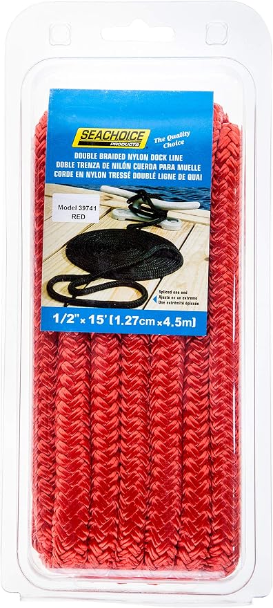 Seachoice Double-Braid Nylon Dock Line