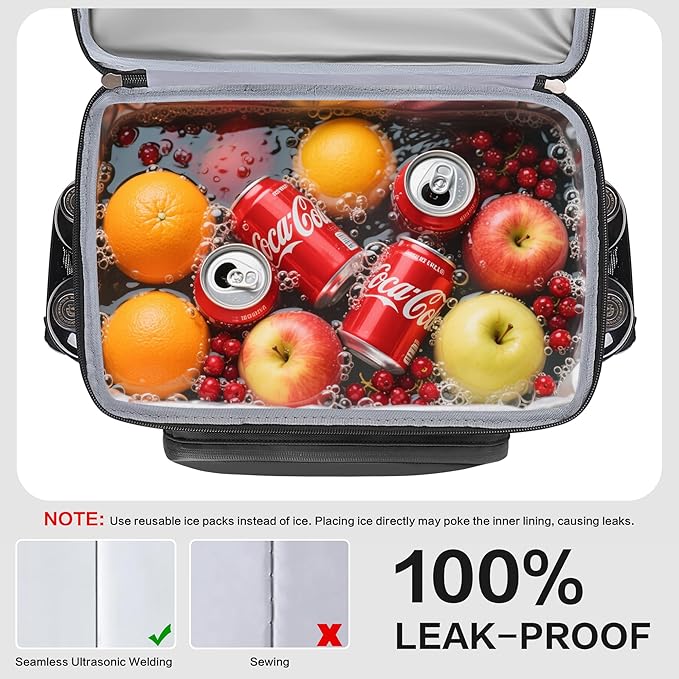 Hulongo Cooler Backpack, 30L Insulated Leakproof Soft Cooler Bag for 52 Cans, Lightweight Backpack for Beach, Picnic, Camping, Hiking, Fishing and Travel