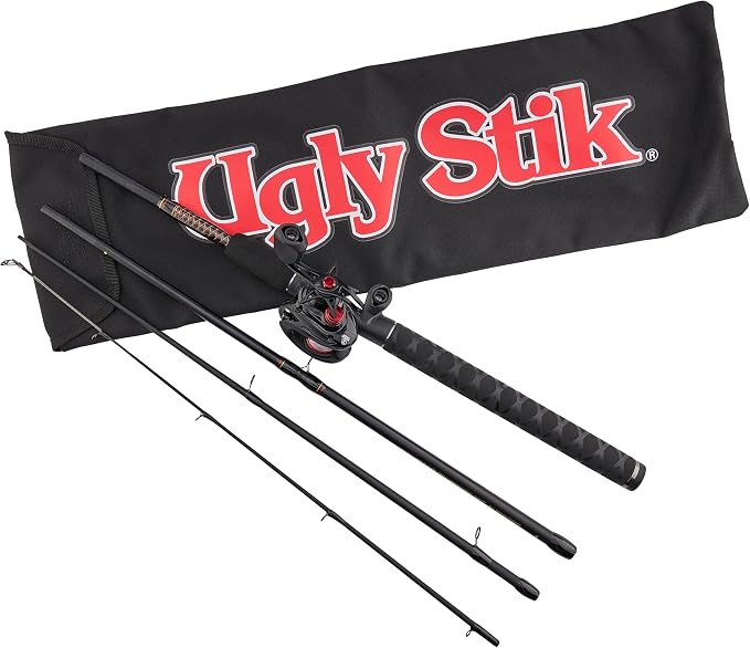 Ugly Stik GX2 Low Profile Baitcast Reel and Fishing Rod Combo