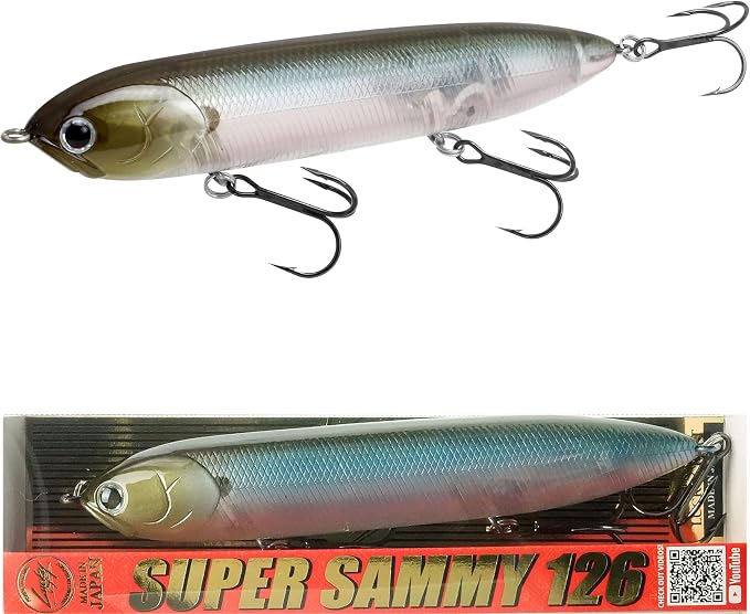 LUCKY CRAFT Super Sammy 126, Topwater Walking the Dog Action Tournament Winning Perfect Freshwater Lake Bass Fishing Champion Bait