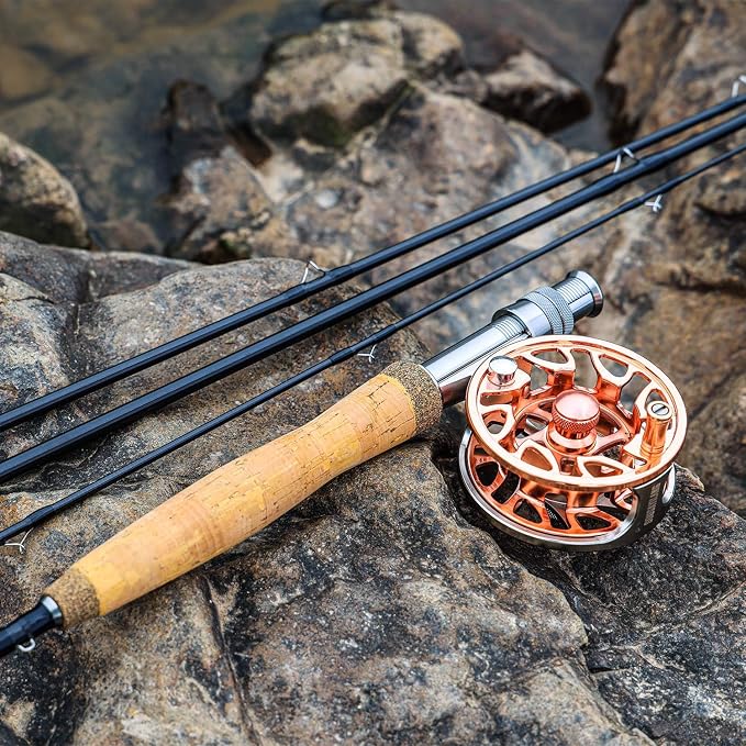 Sougayilang Fly Fishing Rod and Reel Combo, 5/6 Weight, Lightweight Portable, Starter Package