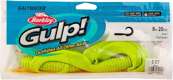 Berkley Gulp! Grub Saltwater Fishing Soft Bait