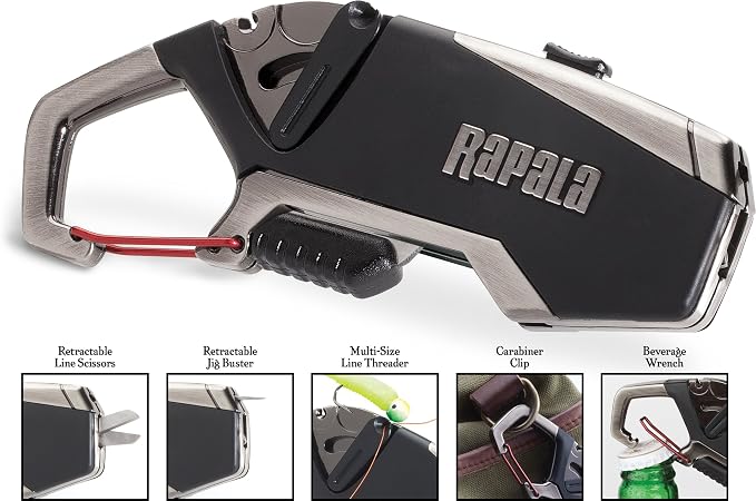 Rapala Rapala Fisherman's Multi-tool, Premium Fishing Accessory for Anglers and Outdoor Enthusiasts