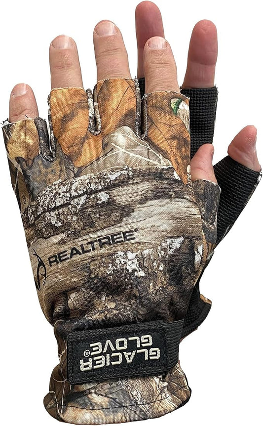 Glacier Glove Unisex Alaska River Fingerless Lightweight Breathable Non-Slip Grip Fishing Gloves with Elasticized Cuffs | for Outdoors, Fly Fishing, Paddling, Hiking