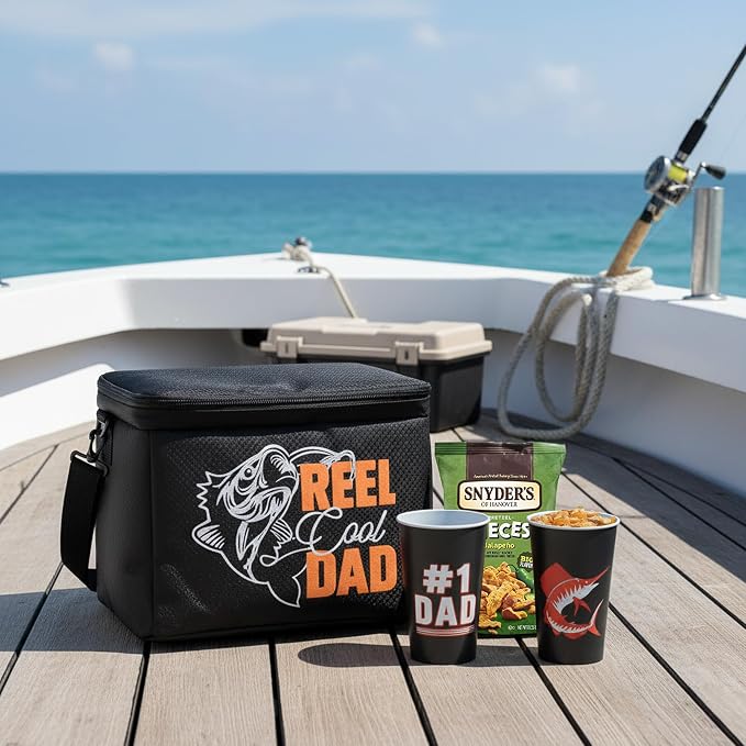 Reel Cool Dad Fishing Cooler - 4 Pc Set