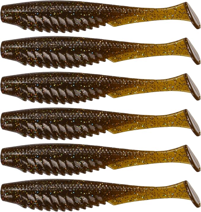 6th Sense – Party Paddle 4.3" – Saltwater Swimbait – Inshore Fishing – Redfish/Trout/Snook – Paddle Tail Soft Plastic