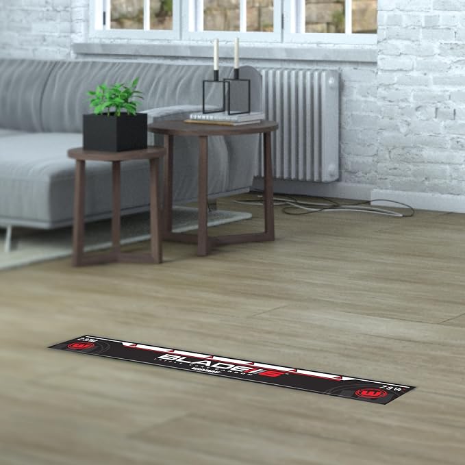 Winmau Darts Oche Line - High Visibility Throw Line Marker with Toe Markers for Consistent Stance - Self-Adhesive, Sticks to Hard Floors (Wood/Tile/Laminate) - Regulation Distance