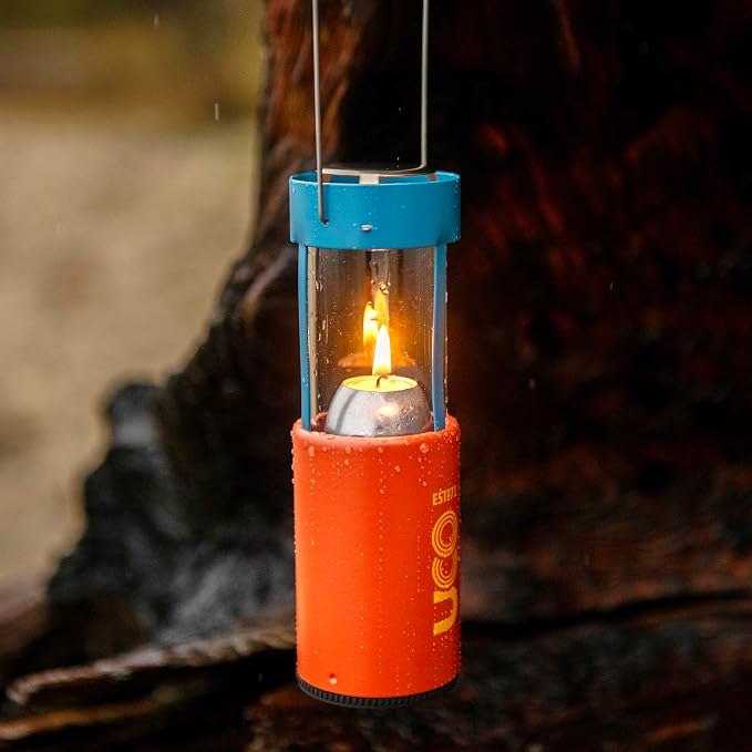 UCO Original Candle Lantern with 1 Long-Burning Emergency Candle, Original Collapsible Candle Lantern for Camping & Emergency Preparedness