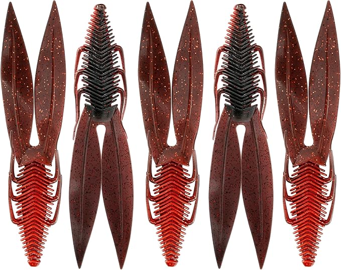 6th Sense – Bodega – Soft Plastic Creature Bait – Bass Fishing – Twin Ridge Tail Action – Multiple Sizes – Made in the USA