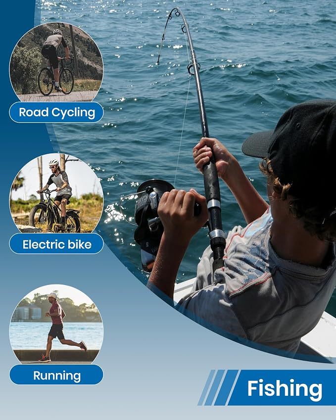 Sports Polarized Sunglasses Men Fishing Sunglasses See Fish in Water Wrap-around Glasses UV400