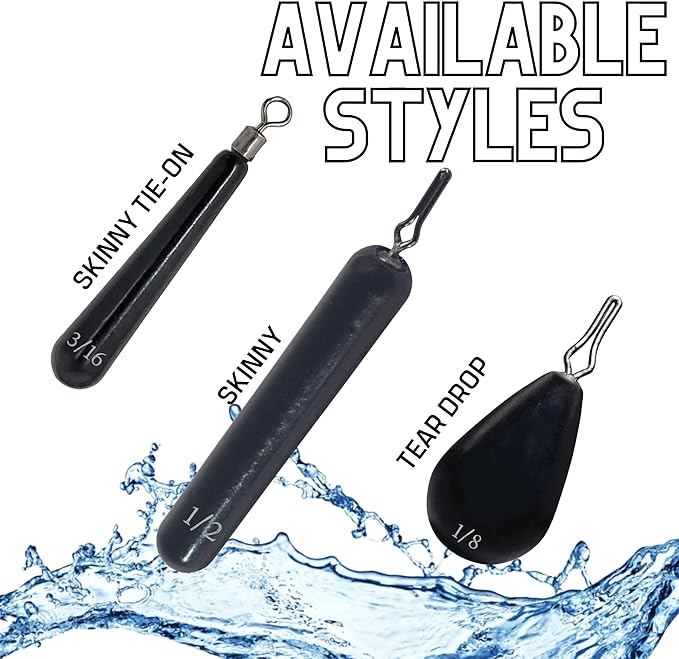 Reaction Tackle Tungsten Drop Shot Weights - Fishing Sinkers for Bass Drop Shot Rig - Size Stamped - Freshwater and Saltwater