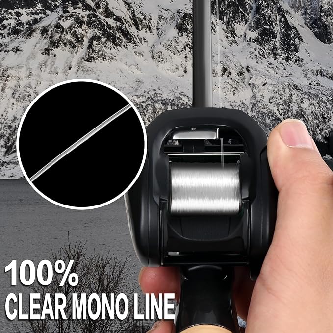 UANTA Monofilament Fishing Line, Superior Abrasion Resistance Mono Line, Ultimate Saltwater Fishing Line Leader Materials, 2025 New Fishing Line Unique Camo Design