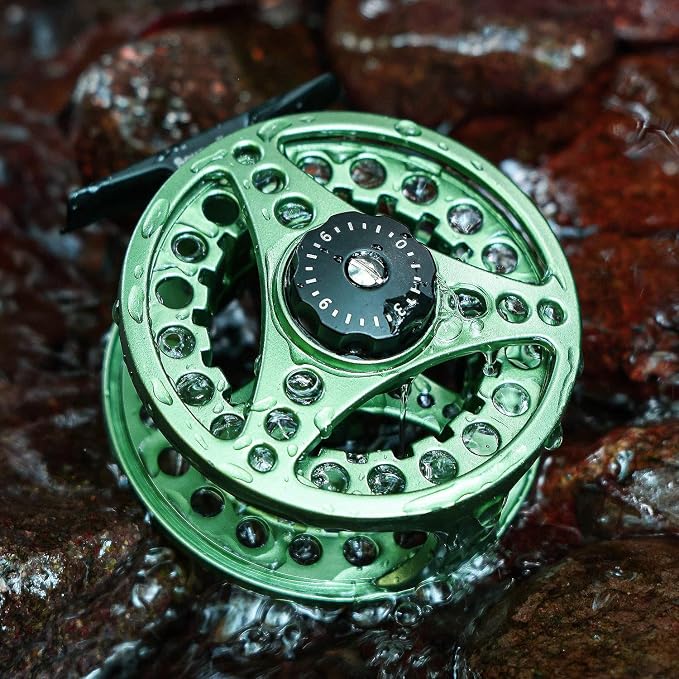 Sougayilang Fly Fishing Reel, Die Cast Aluminum Fly Reel, 5/6, 7/8, Weight Saltwater Fly Reels, 5/6, 7/8, Weight Saltwater Fly Reels