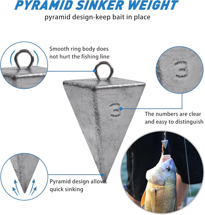 Saltwater Fishing Gear, 180pcs Saltwater Surf Fishing Tackle Kit Saltwater Fishing Lures Fish Finder Rigs Pompano Rig Pyramid Sinker Spoons Fishing Hooks Leaders Swivel Bobbers Various Accessories