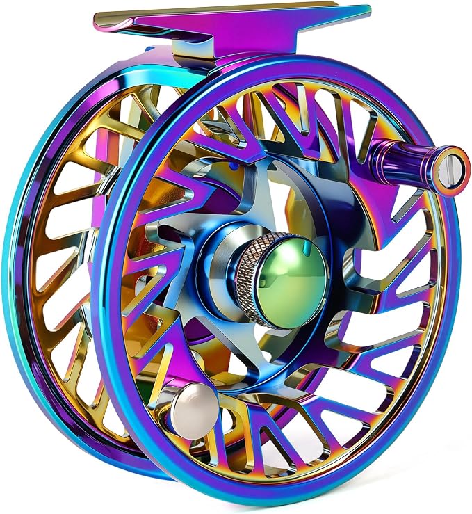 Sougayilang Fly Fishing Reel, Size 5/6,7/8 CNC-Machined Aluminum Alloy Fly Reel,Powerful Lightweight Fly Reels for Trout Fishing