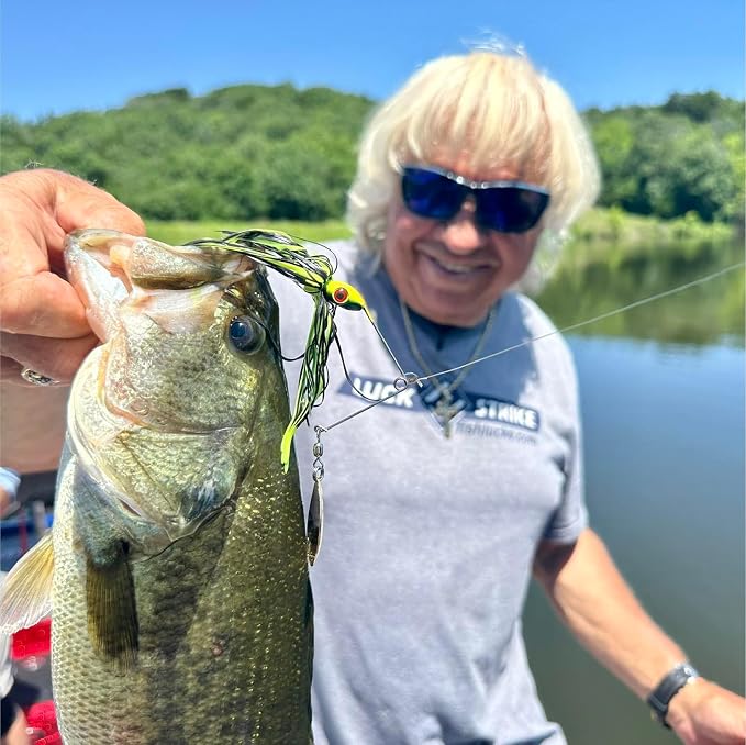 Luck E Strike Redman Spinner Bait by Jimmy Houston, 3/8 Ounce Colorado Spinnerbait