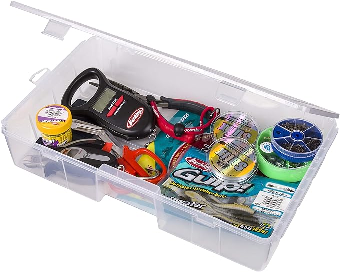 Flambeau Outdoors 7000R Fishing - Clear Double Deep Bulk Core Fishing Lure, and Gear Storage, Tuff Tainer Includes Zerust Anti-Rust Tab - 16.5" x 9.75" x 3.25"