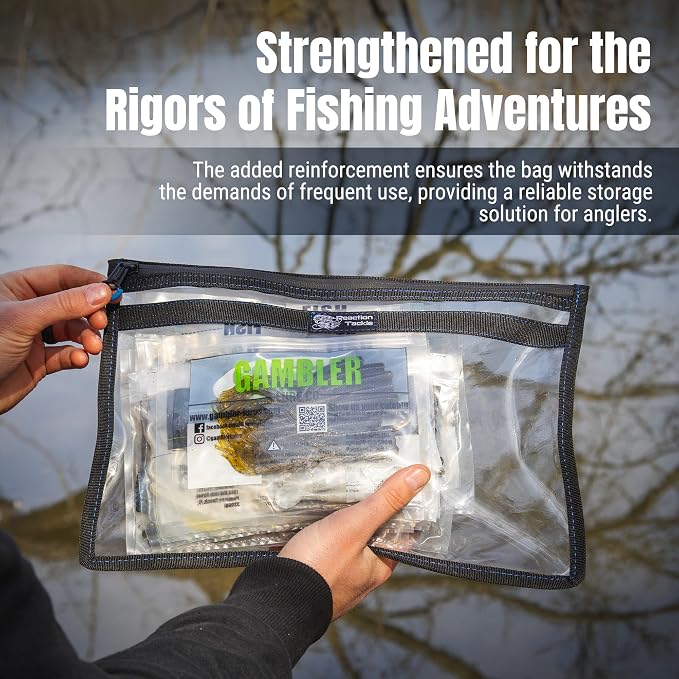 Reaction Tackle Storage Bag Tackle Pak – Water-Resistant Plastic Storage for Bait, Tackle, Lures, Soft Plastics, and Fishing Gear