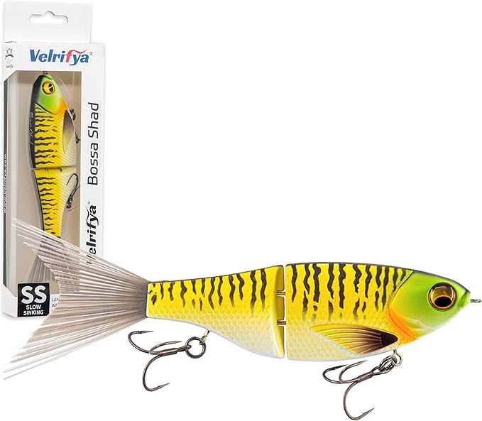Bossa Shad Multi-Jointed Swimbait – Realistic Shad Profile with Natural Swimming Action for Bass Fishing