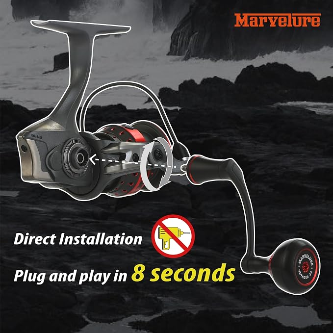 Power Handle Compatible for Abu Garcia Max Pro, Max Elite Spinning Reel (Not for Max X, Max SX)