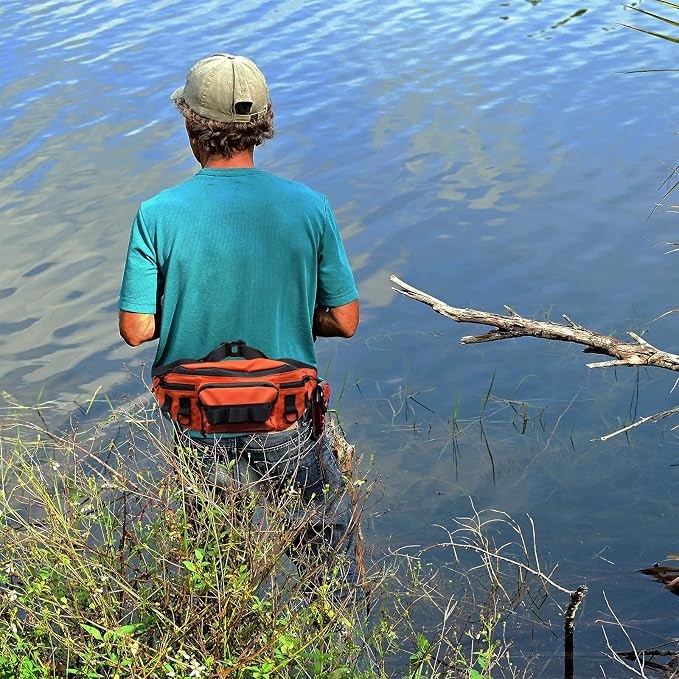 Fishing Fanny Pack for Men -Fishing Fanny Pack-Lightweight and Fishing Sling Pack