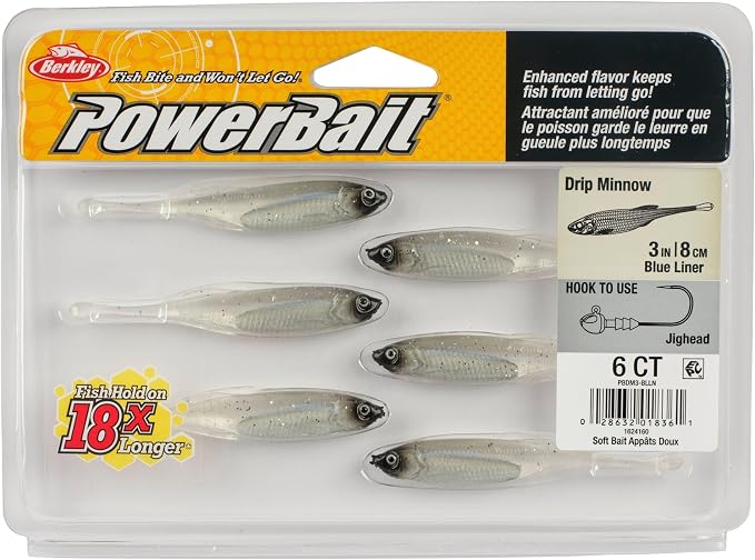 Berkley PowerBait Drip Minnow Fishing Soft Bait