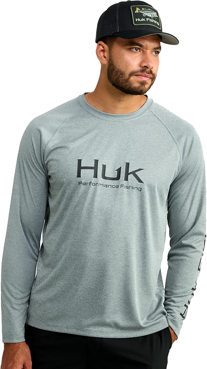 HUK Men's Pursuit Vented Long Sleeve Fishing Shirt (+30 UPF)