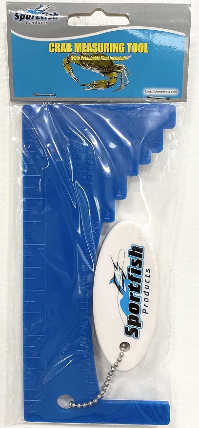 Sportfish Products Crab Measuring Tool Gauge with Ruler | Multi-Size | *Includes Float**