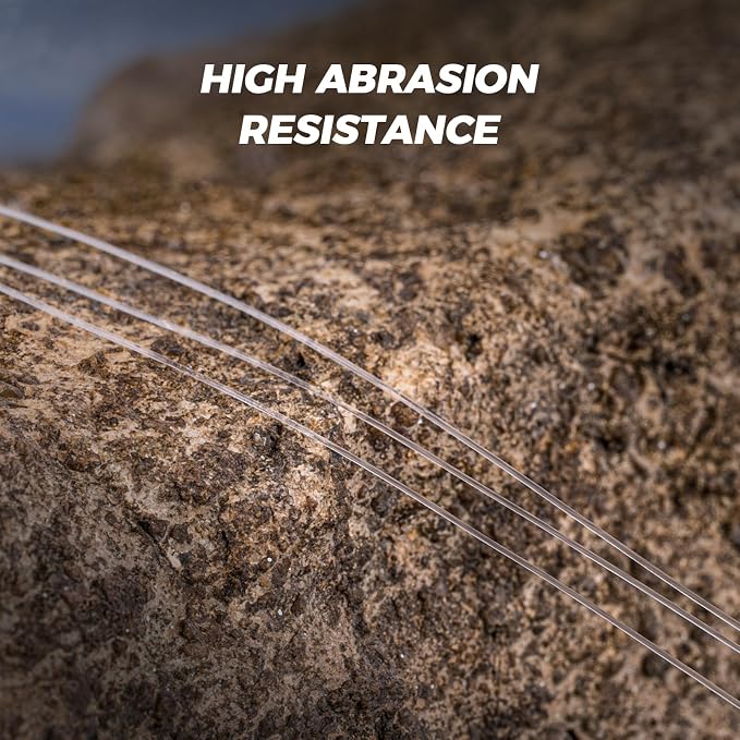 KastKing Kovert 100% Fluorocarbon Fishing Line - Clear Fishing Leader, High Sensitivity, Strong Knot Strength, Shock & Abrasion Resistant, Extreme Clarity, Ultra-Low Visibility, Fast Sinking