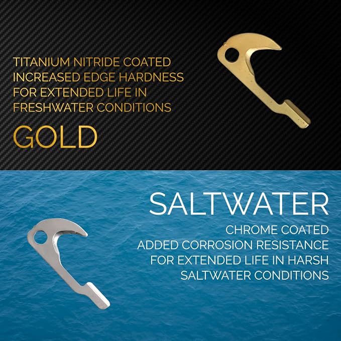 FinMan Multitool & Stow | Rod Mounted Line Cutter & Hook Keeper for Tackle Changes | Prevent Tangles, Keep Hooks Safe and Sharp, and Secure Weights | Easy to Install & Made in The USA
