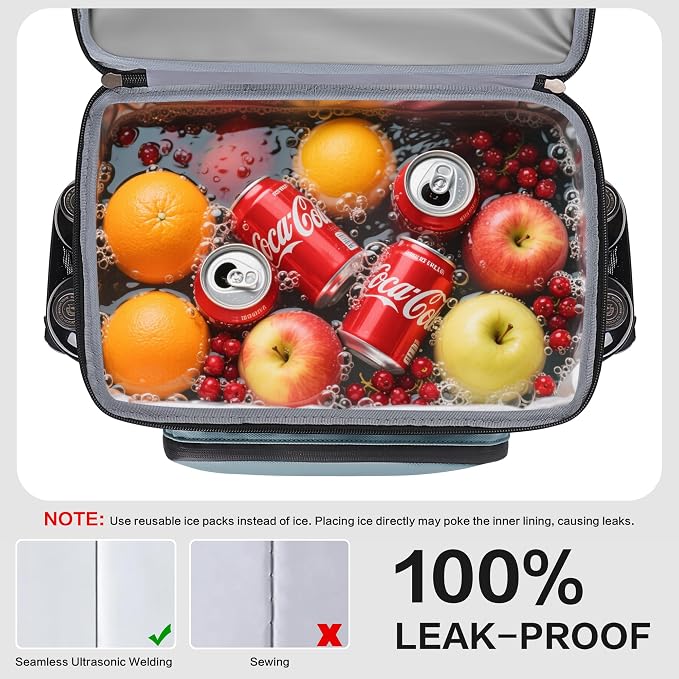 Hulongo Cooler Backpack, 30L Insulated Leakproof Soft Cooler Bag for 52 Cans, Lightweight Backpack for Beach, Picnic, Camping, Hiking, Fishing and Travel