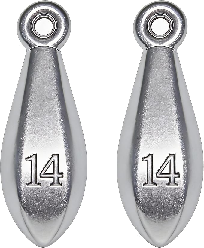 Fishing Weights Sinkers Bank Sinkers Bullet Weights for Surf Fishing Pier Bank Fishing Saltwater Fishing Gear 1oz to 8oz