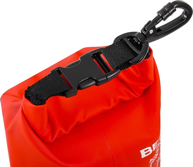 Breakwater Supply Waterproof Marine First Aid Kit for Boat, 100 Piece, Red | Boat Safety Tool Kit, AFAK Emergency Supplies in Dry Bag, IFAK Trauma Kit, for Kayaking, Jet Ski, Fishing, Surfing, Sailing