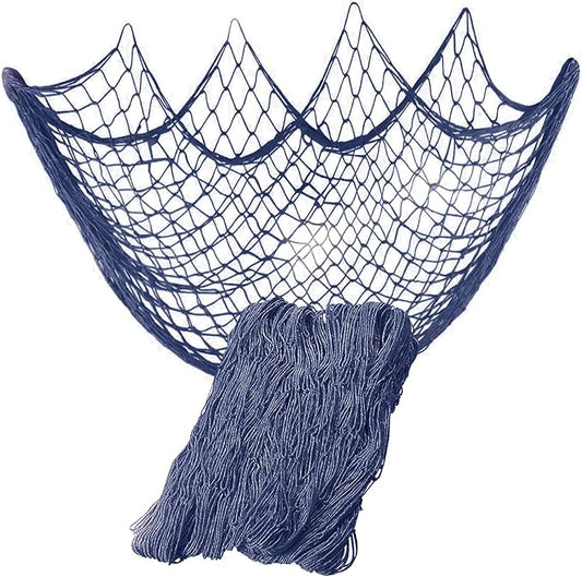 79 x 59 inch Nature Fish Net Wall Decoration with Shells, Ocean Themed Wall Hangings Fishing Net for Beach Party,Wedding,Photographing Decoration