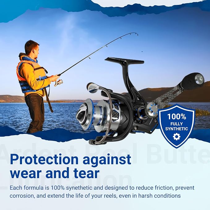 Ardent Freshwater Fishing Reel Care Pack, Long Lasting Protection, Prevent Corrosion, Smooth Casting, Made in The USA