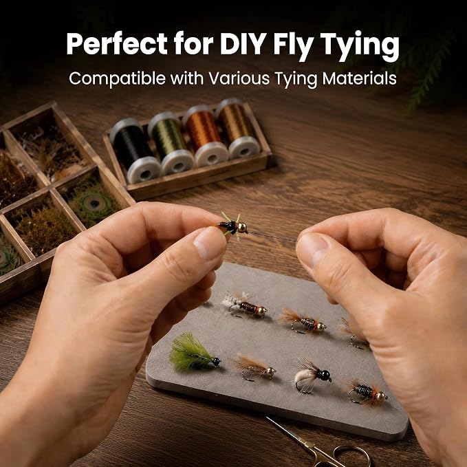 FishTrip Fly Fishing Hooks, 100pcs Dry Fly Hooks High Carbon Steel Barbed Fly Tying Hooks for Dry Flies, Nymphs, Caddis, Trout Salmon Panfish Fishing (#22-#12)