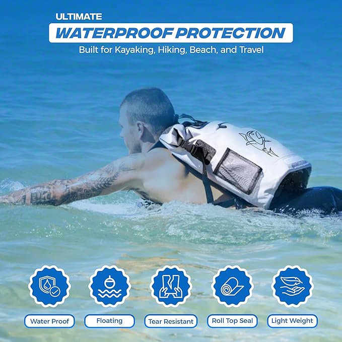 35L Waterproof Backpack Cooler Insulated dry bag - Leak Proof Floating Soft Cooler Bag, Cooler Backpack for Men, Travel, Kayaking, Boating, Beach, Fishing & Camping