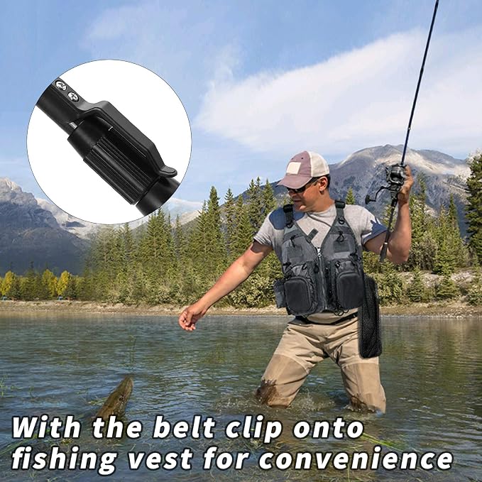 SAN LIKE Fishing Net Fish Landing Net Collapsible Fish Net with Anti-Slip Telescoping Rubber Pole Handle for Kids Adults in Saltwater Freshwater Multi-Size Extending to 37/42/43/51/69/71/89/98inch