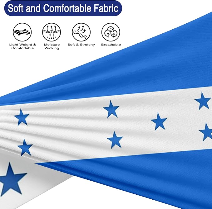 Flag Headbands for Men Women, Moisture Wicking Sweatband Breathable Sports Headwrap, Non-Slip Stretchy Fitness Hair Band