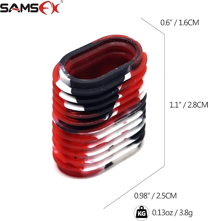 SAMSFX Rubber Fishing Reel Handle Grip Sleeve Non-Slip Baitcaster Knob Covers for Casting or Spinning Reel