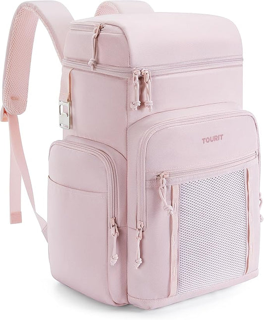 TOURIT Insulated Backpack Cooler: 30 Cans Waterproof Leakproof Soft Cooler Bag Beach Travel Picnic Camping